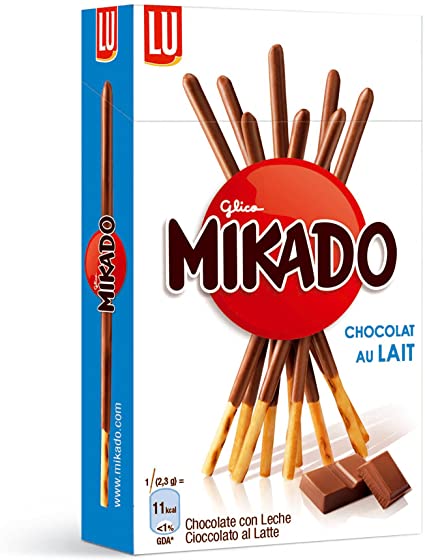 Kjeks Mikado Melkesjokolade 100g Lu