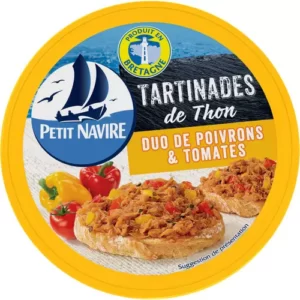 Petit Navire Tartinades Tunfisk Tomat Paprika 125g