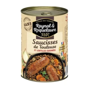Toulouse Pølser med linse 420g Raynal & Roquelaure
