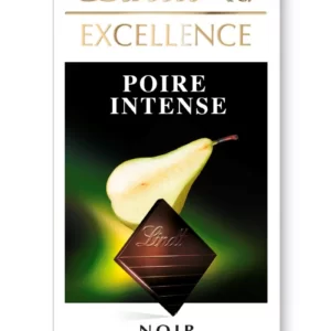 LINDT Création Tablette de chocolat noir/poire intense Excellence 100g