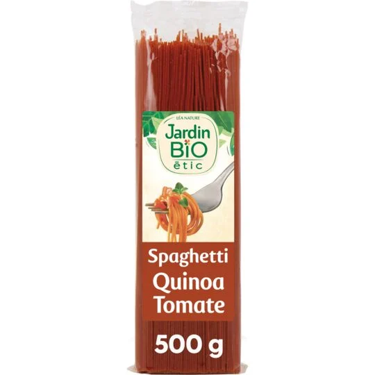 Spaghetti pasta quinoa tomat Økologisk JARDIN BIO 500g (Kopi)