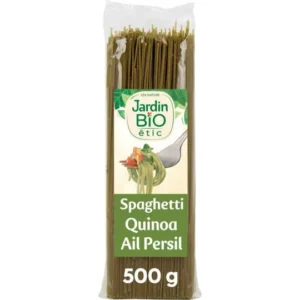 Spaghetti pasta quinoa persille hvitløk Økologisk JARDIN BIO 500g
