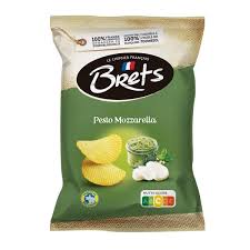 Brets Pesto & Mozzarella potetchips 125g