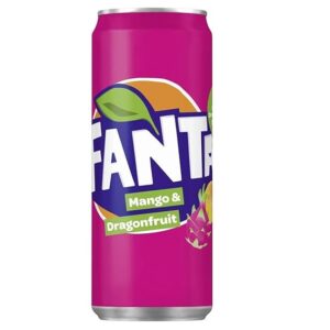 FANTA Dragonfrukt Mango Brus 33cl x6