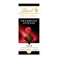 LINDT Excellence Tablette de chocolat noir framboise Excellence 100g