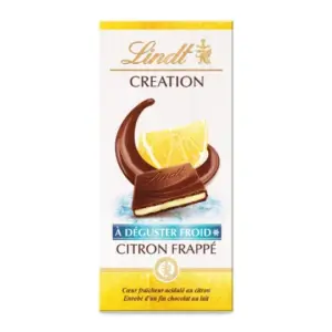 LINDT Création  Tablette de chocolat noir et citron vert 150g